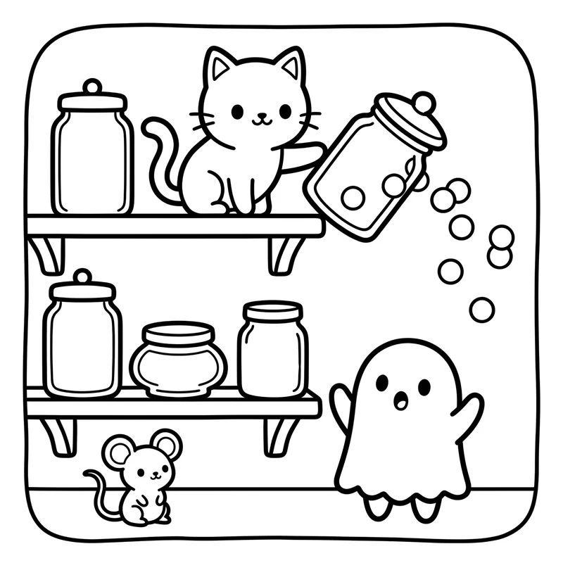 Sample interior page 2 from Ghosties & Goodies