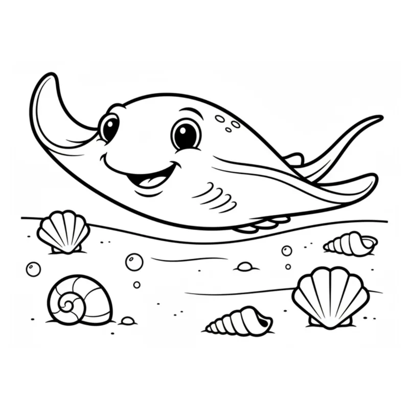 Sample interior page 3 from Bold & Easy Sea Creatures